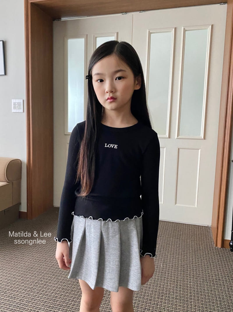 Matilda & Lee - Korean Children Fashion - #littlefashionista - Love Rib Tee - 5