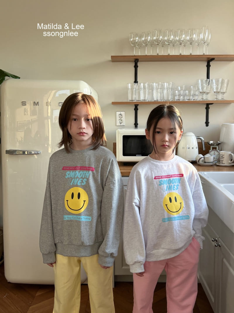 Matilda & Lee - Korean Children Fashion - #magicofchildhood - Smile Jogger Top Bottom Set - 8