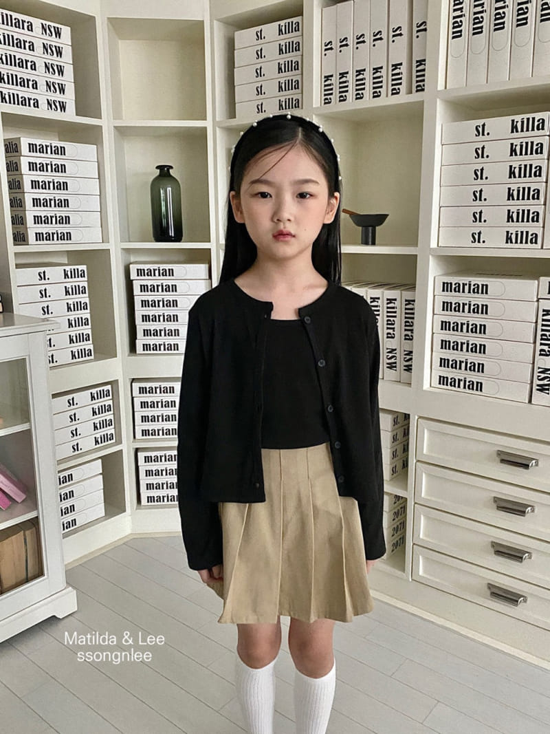 Matilda & Lee - Korean Children Fashion - #magicofchildhood - Rib Sleeveless Cardigan Set - 5