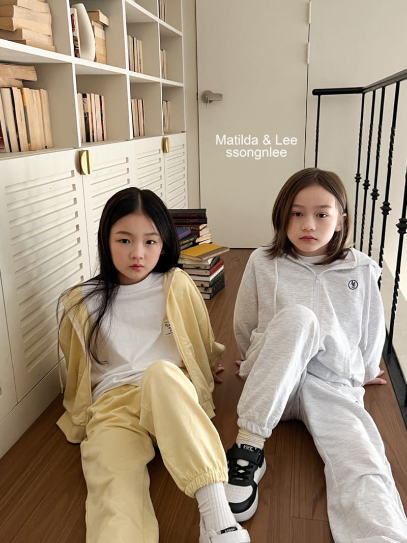 Matilda & Lee - Korean Children Fashion - #littlefashionista - MS Hoody Zip-up Set - 4