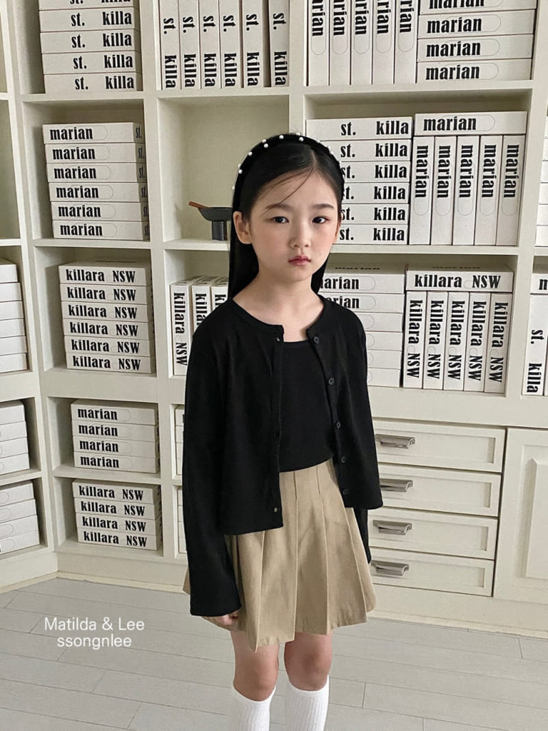 Matilda & Lee - Korean Children Fashion - #minifashionista - Rib Sleeveless Cardigan Set - 6