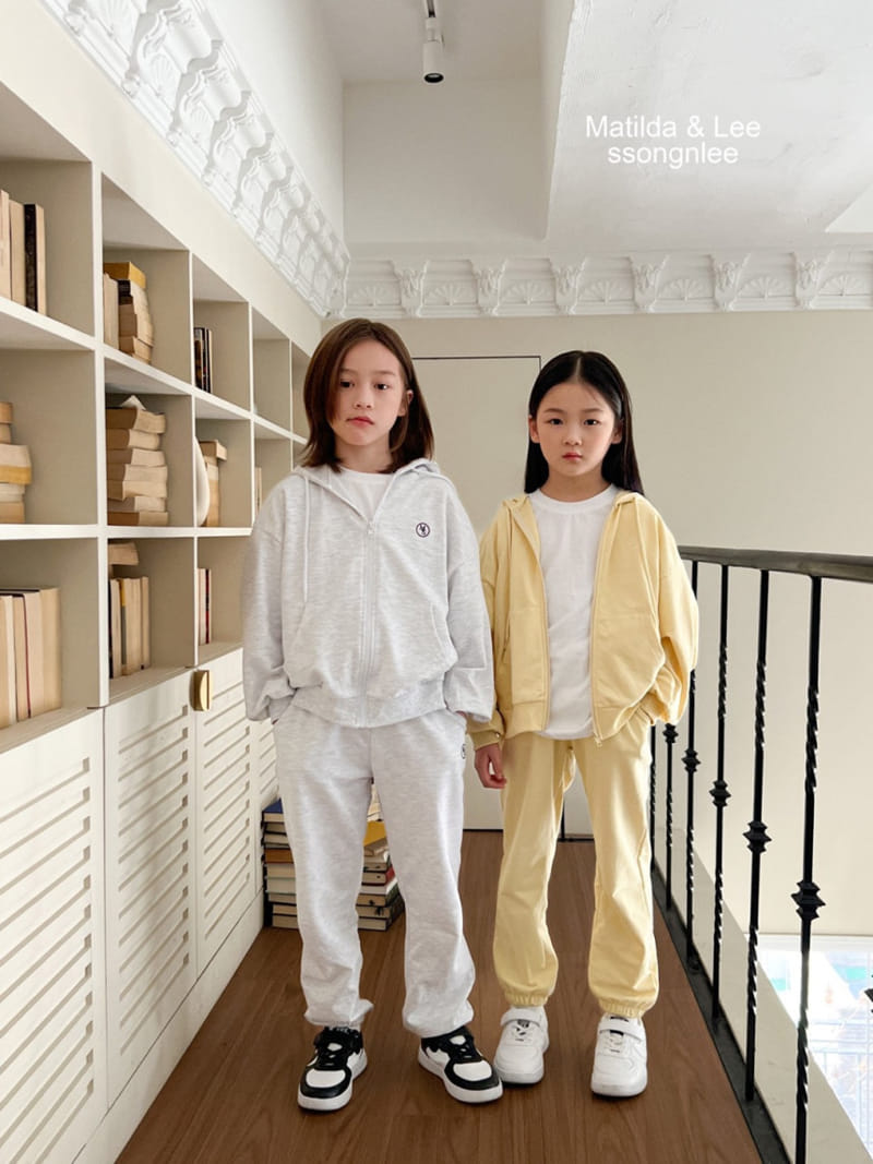 Matilda & Lee - Korean Children Fashion - #minifashionista - MS Hoody Zip-up Set - 5