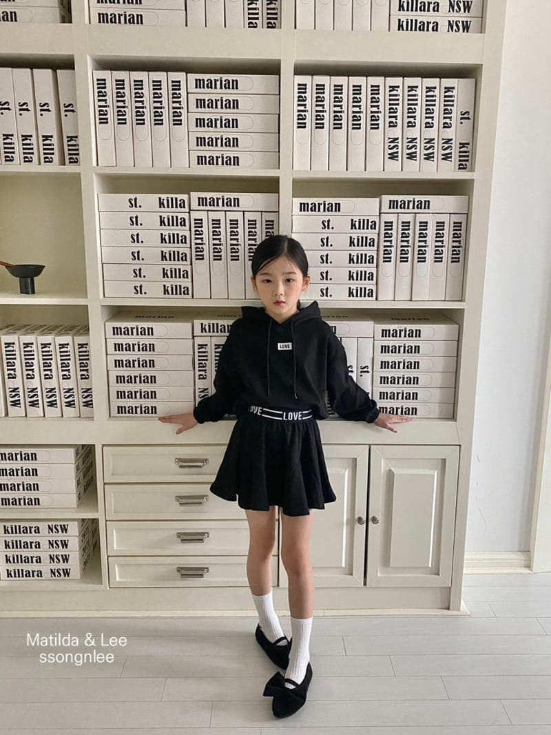 Matilda & Lee - Korean Children Fashion - #prettylittlegirls - Love Skirt Top Bottom Set - 2