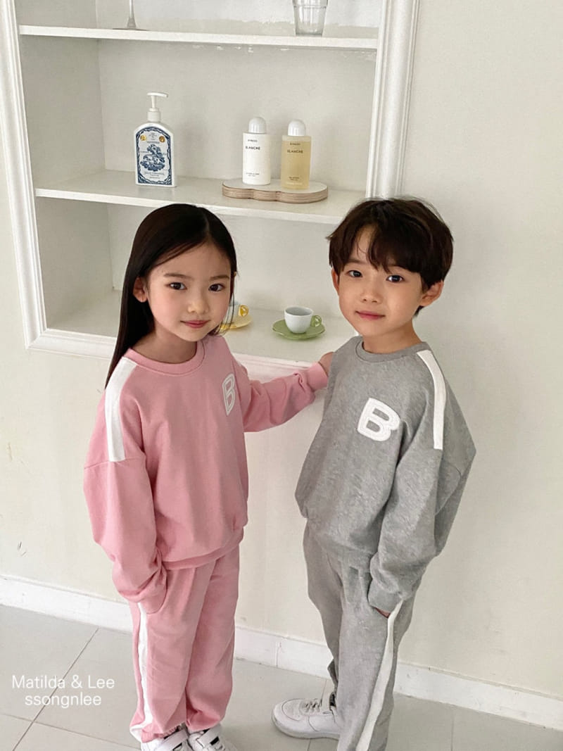 Matilda & Lee - Korean Children Fashion - #prettylittlegirls - B Training Top Bottom Set - 11