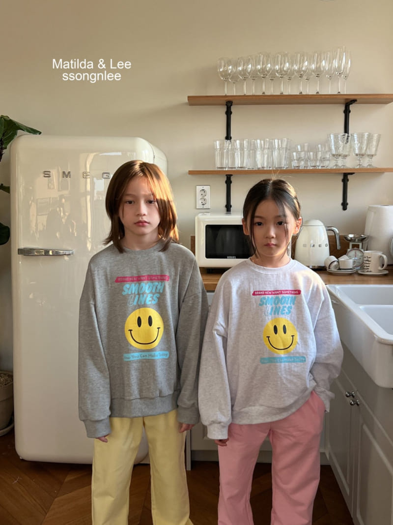 Matilda & Lee - Korean Children Fashion - #prettylittlegirls - Smile Jogger Top Bottom Set - 10