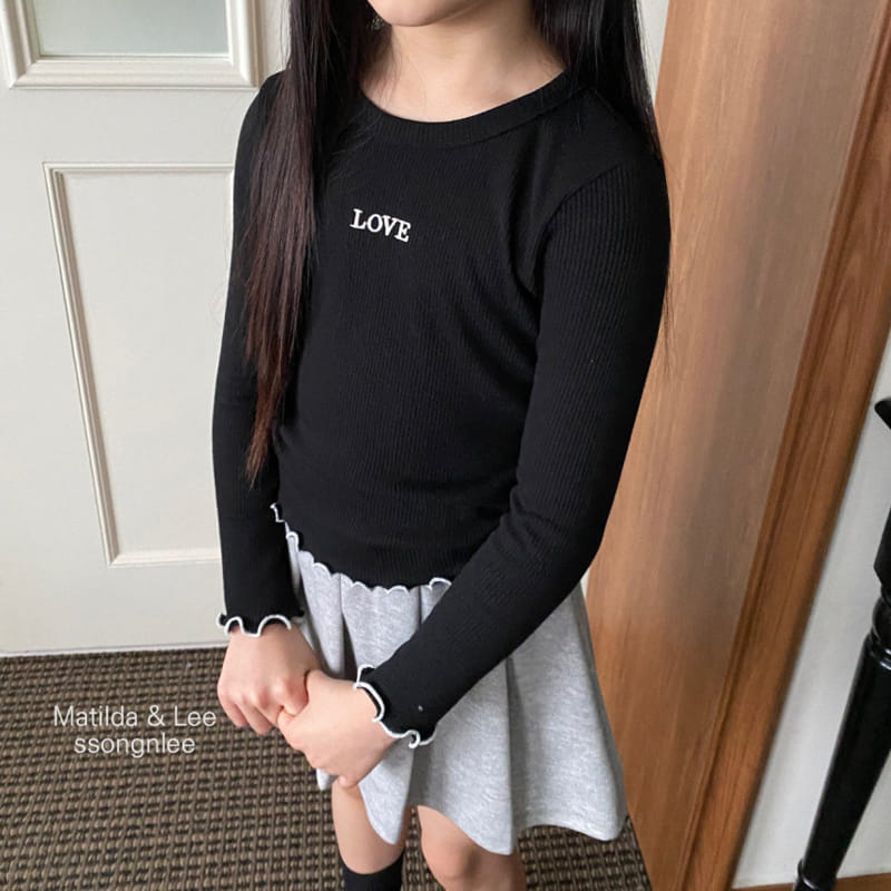 Matilda & Lee - Korean Children Fashion - #prettylittlegirls - Love Rib Tee - 8