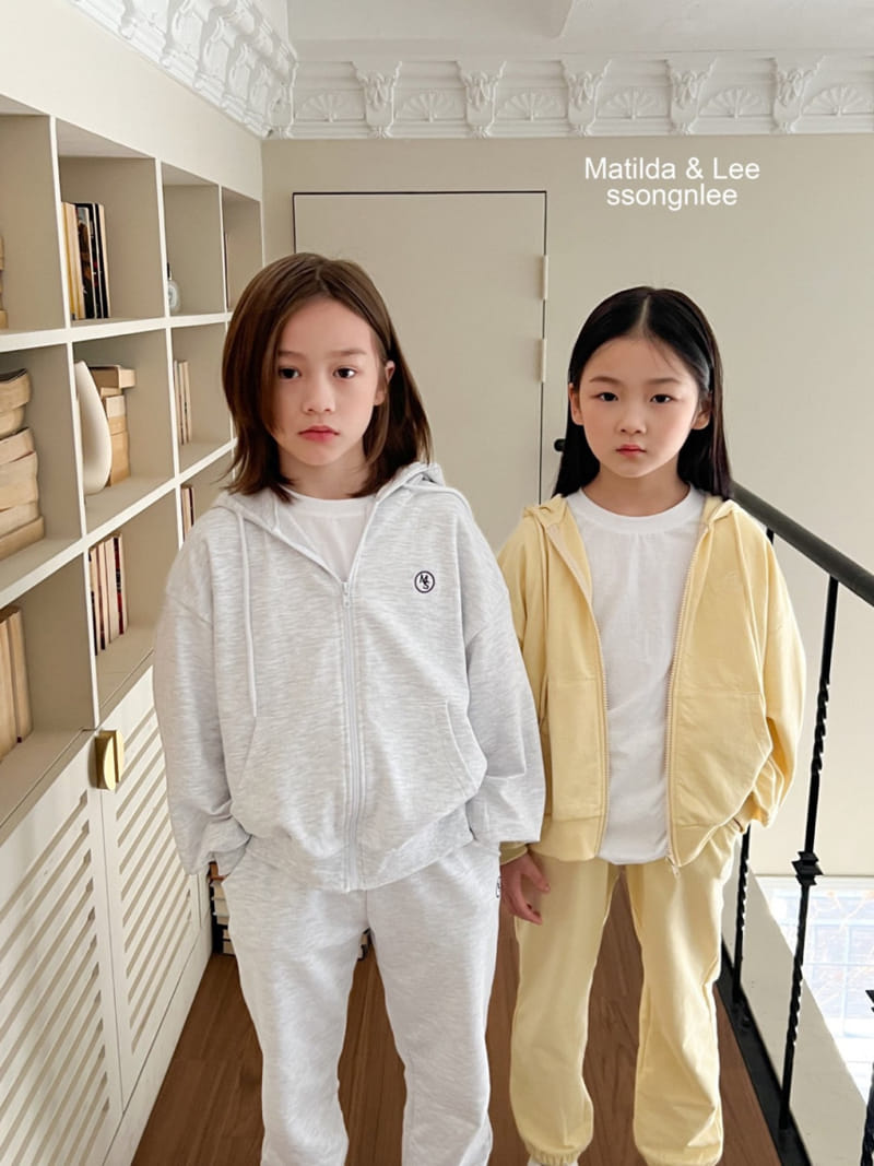 Matilda & Lee - Korean Children Fashion - #prettylittlegirls - MS Hoody Zip-up Set - 6