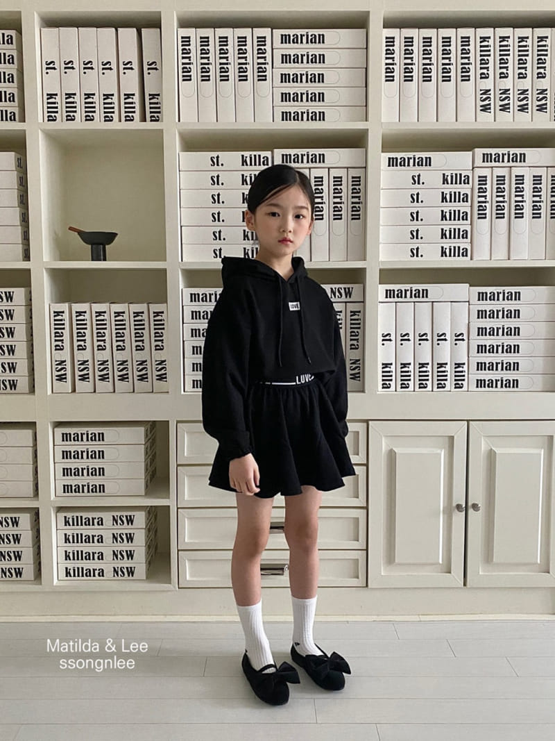 Matilda & Lee - Korean Children Fashion - #todddlerfashion - Love Skirt Top Bottom Set - 3