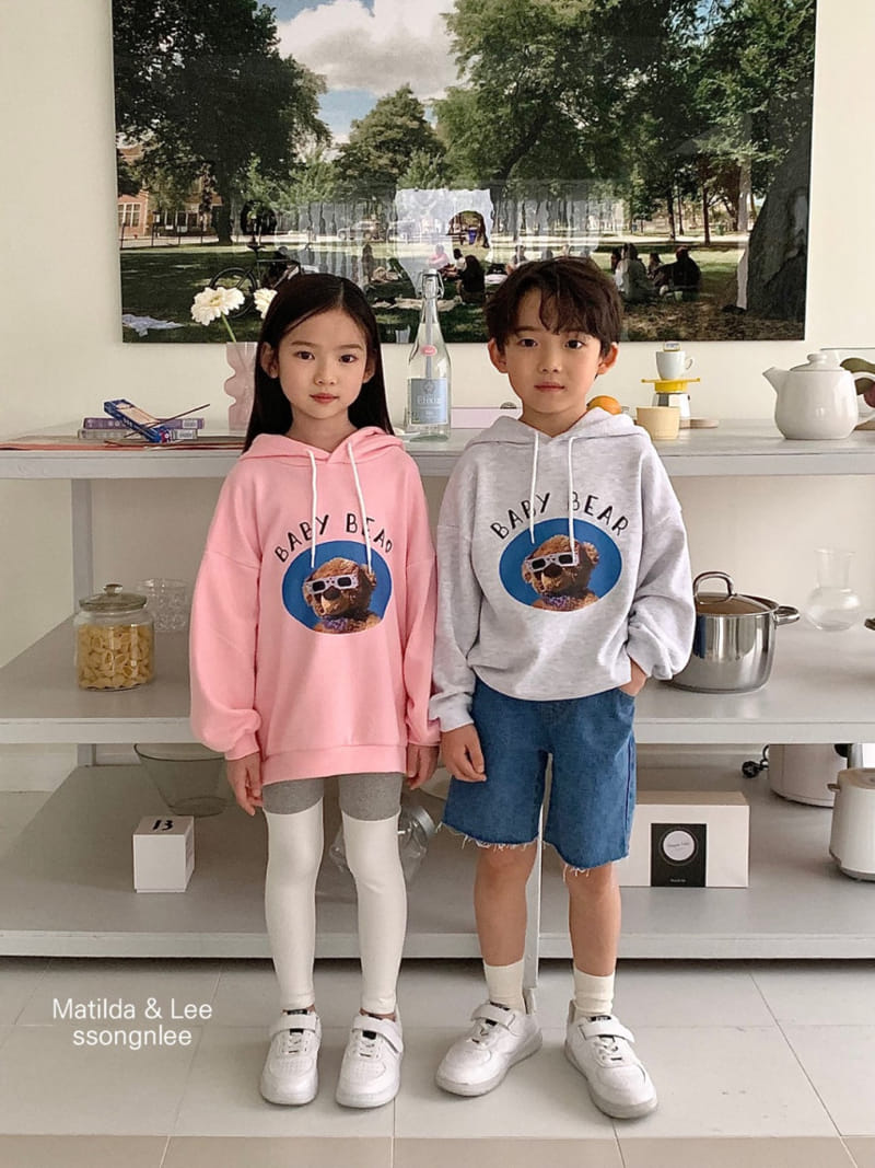 Matilda & Lee - Korean Children Fashion - #todddlerfashion - Baby Bear Hoody Tee