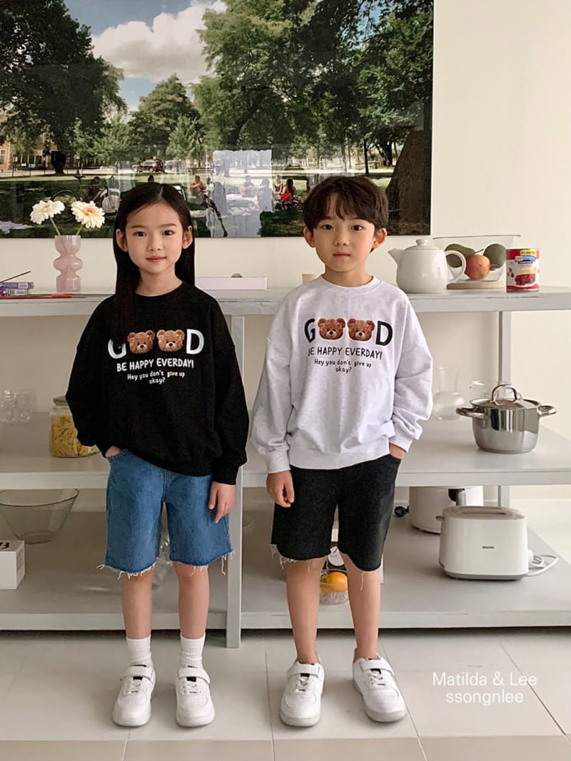 Matilda & Lee - Korean Children Fashion - #todddlerfashion - Good Bear Sweatshirt - 2