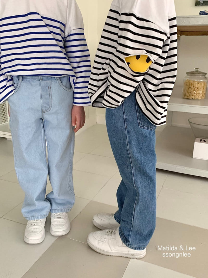 Matilda & Lee - Korean Children Fashion - #todddlerfashion - Smile Cutting Stripes Tee - 9