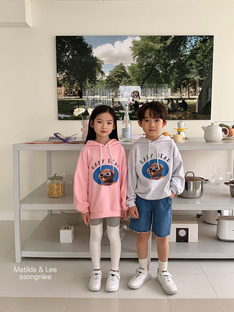 Matilda & Lee - Korean Children Fashion - #toddlerclothing - Baby Bear Hoody Tee - 2