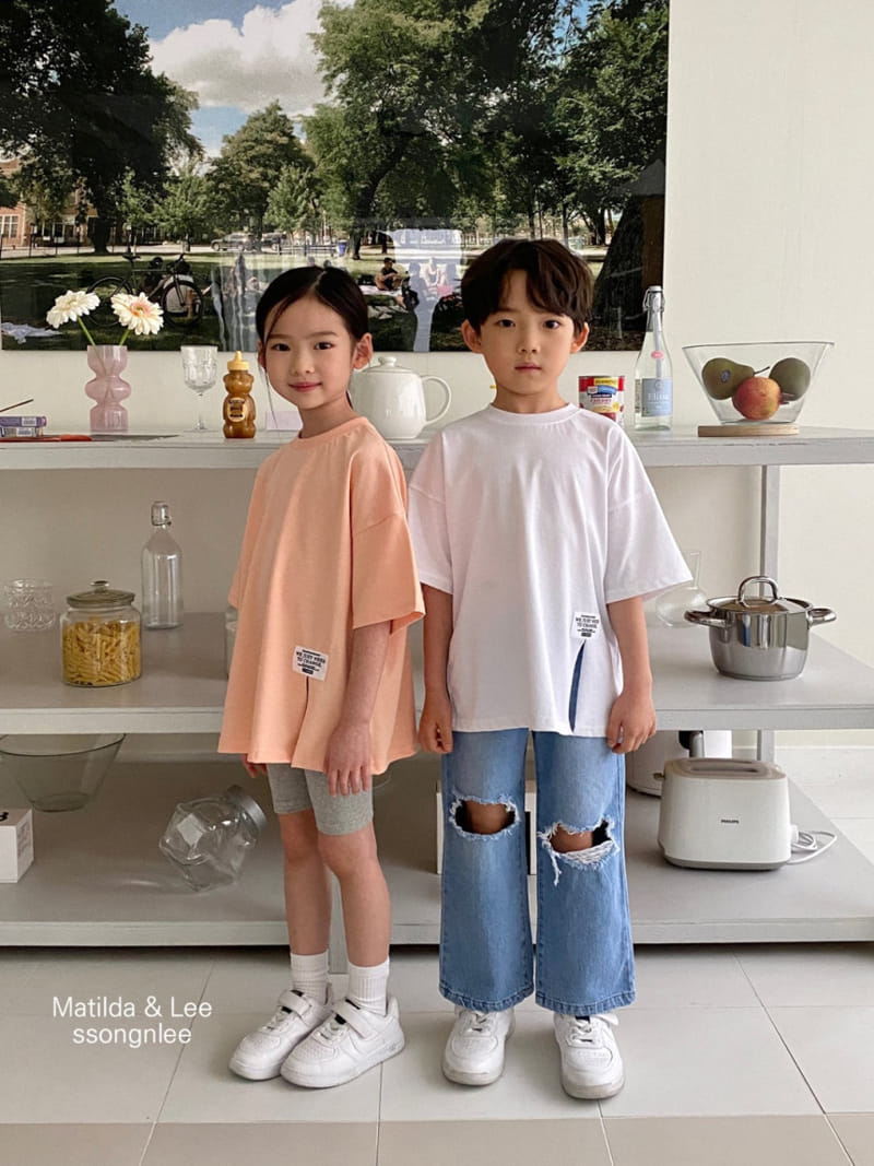 Matilda & Lee - Korean Children Fashion - #toddlerclothing - Change Label Slit Tee - 9