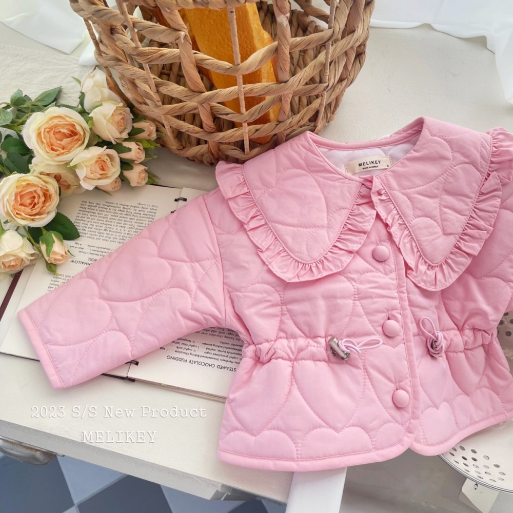 Melikey - Korean Children Fashion - #littlefashionista - Quilting Heart Jacket