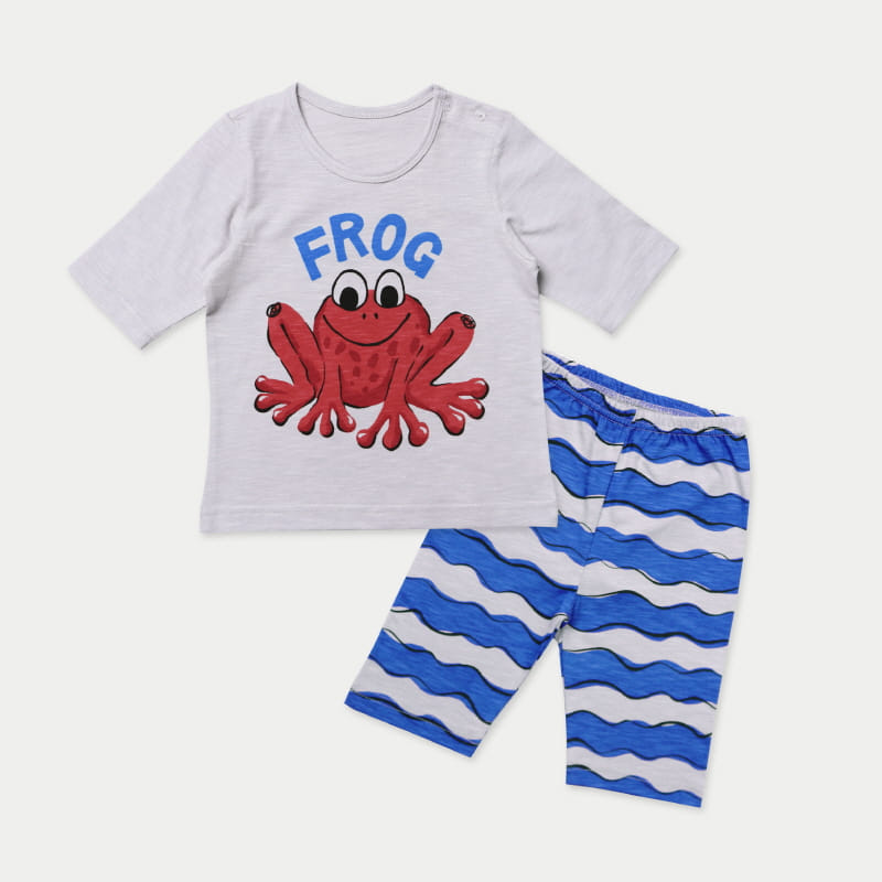 Mellis - Korean Children Fashion - #childofig - Red Frog Modal Slac 7 Easywear