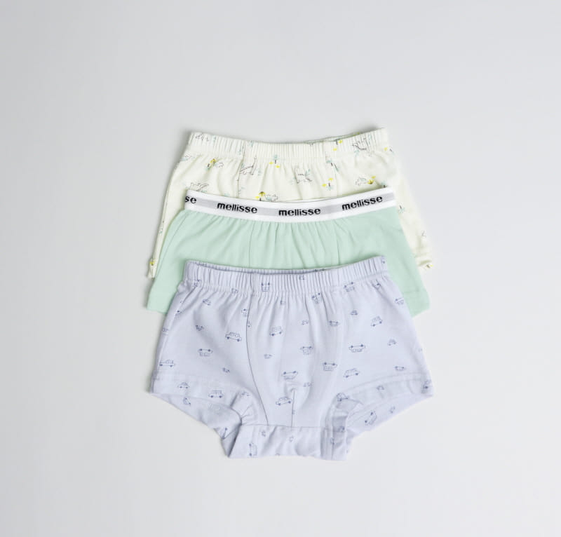 Mellis - Korean Children Fashion - #designkidswear - CM Mini Dino Boy Drawers 3set