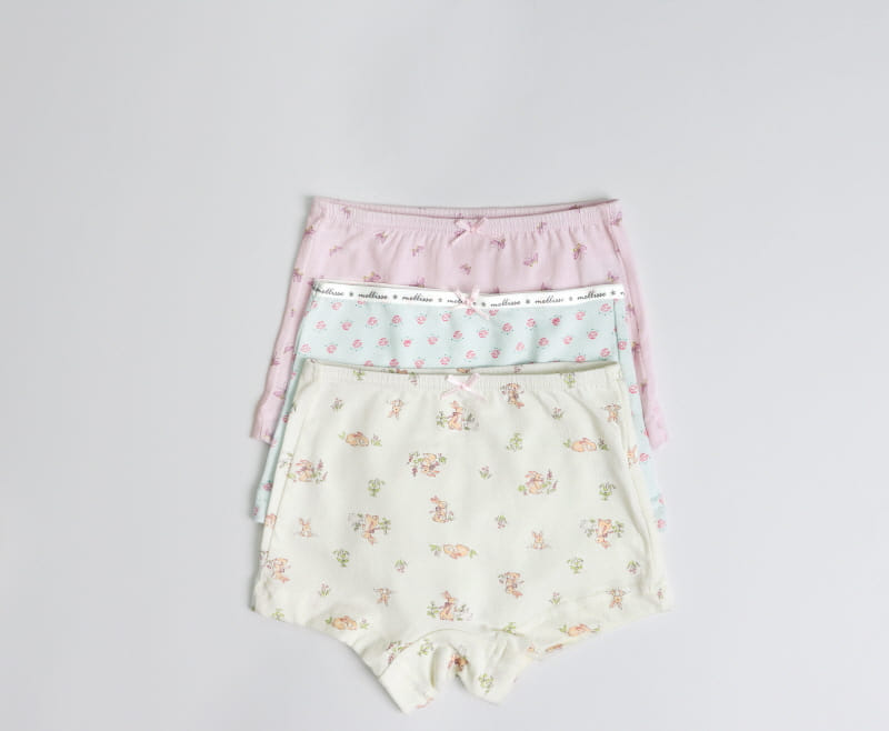 Mellis - Korean Children Fashion - #discoveringself - CM Lovely Girl Drawers 3set