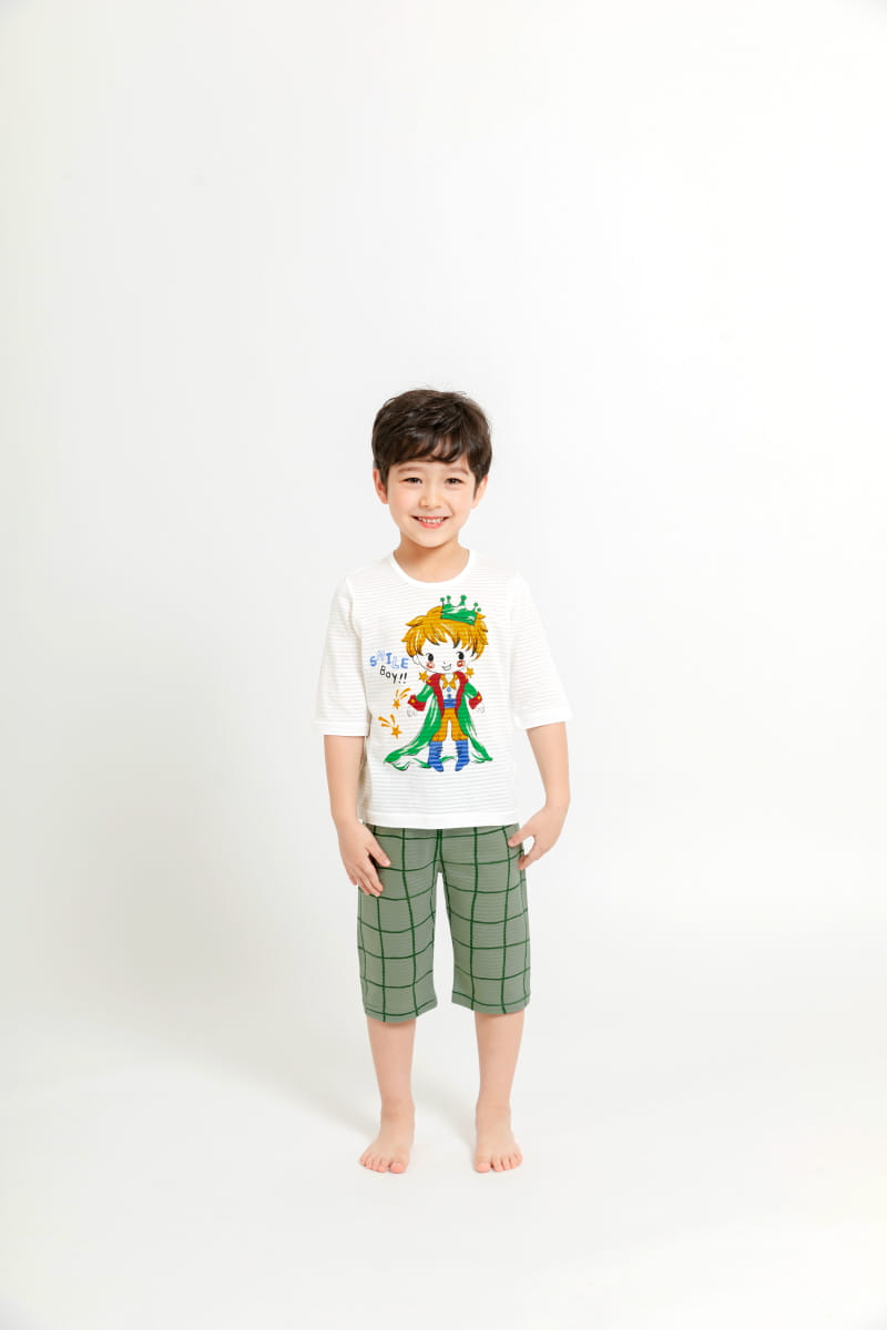 Mellis - Korean Children Fashion - #kidsshorts - Smile Boy Jacquard 7 Easywear