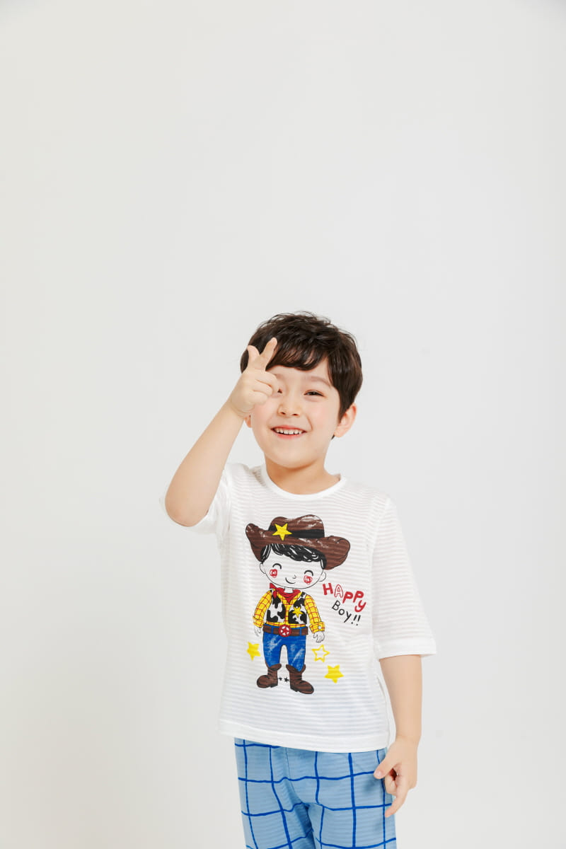 Mellis - Korean Children Fashion - #todddlerfashion - Happy Boy Jacquard 7 Easywear