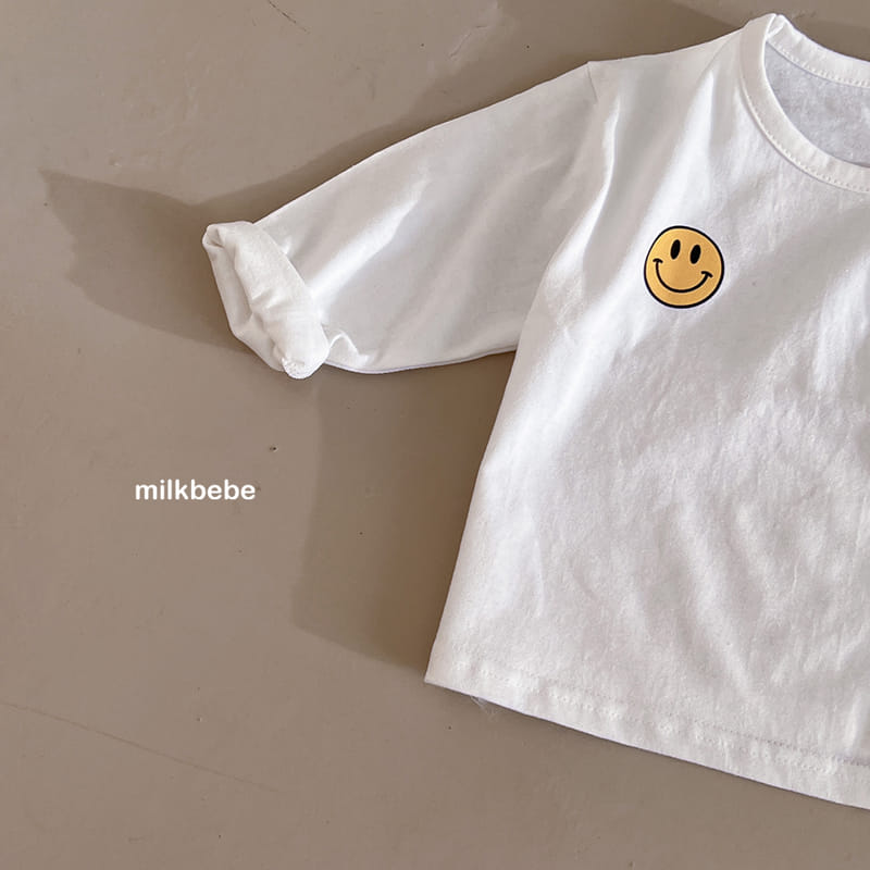 Milk Bebe - Korean Children Fashion - #Kfashion4kids - Smile Single Tee - 5