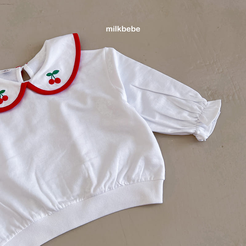 Milk Bebe - Korean Children Fashion - #designkidswear - Cherry Tee - 5