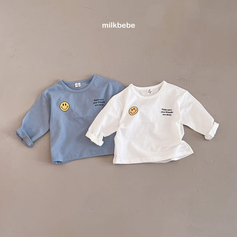 Milk Bebe - Korean Children Fashion - #fashionkids - Smile Single Tee