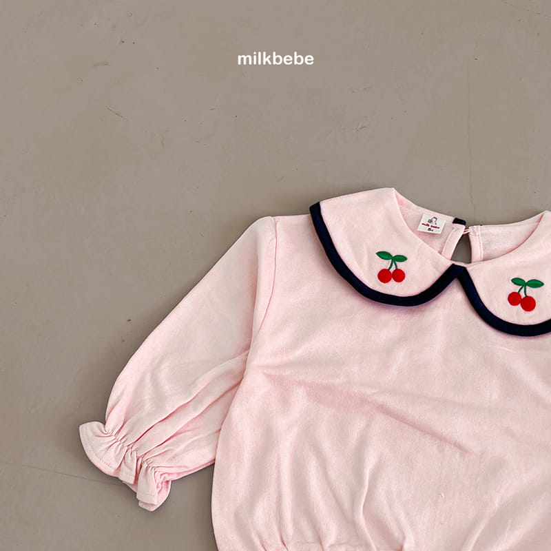 Milk Bebe - Korean Children Fashion - #kidsshorts - Cherry Tee - 8