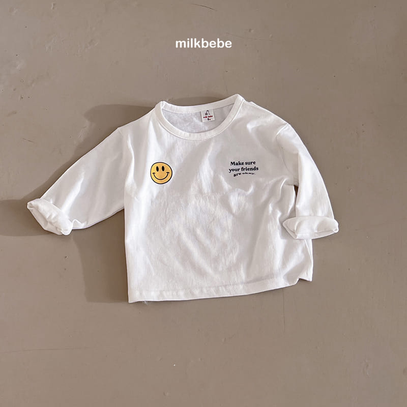 Milk Bebe - Korean Children Fashion - #kidsstore - Smile Single Tee - 3