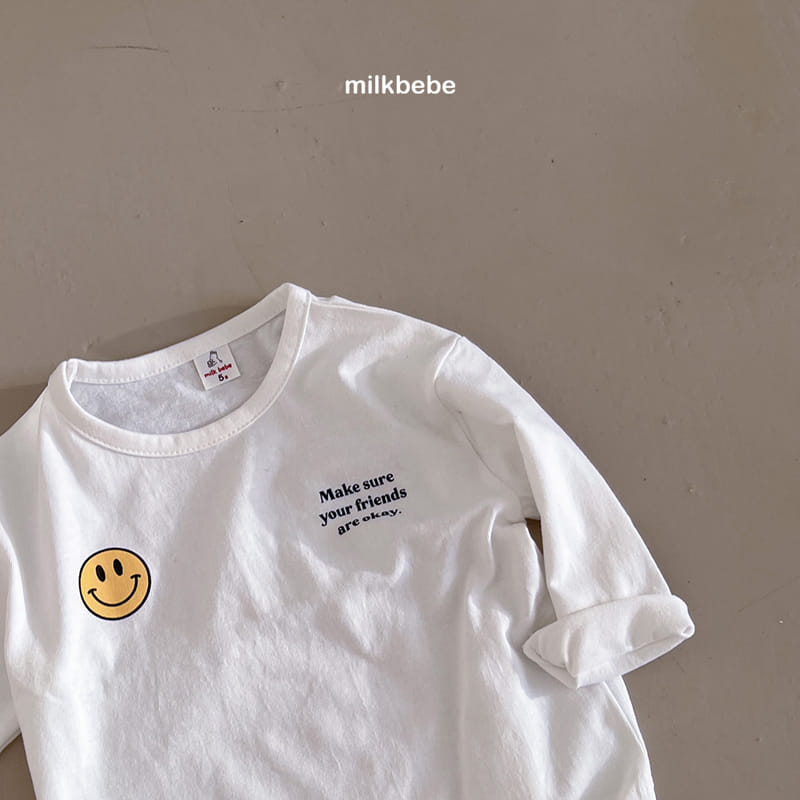 Milk Bebe - Korean Children Fashion - #kidsstore - Smile Single Tee - 4