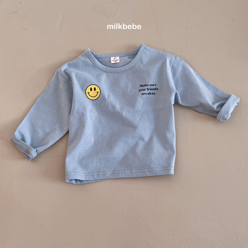 Milk Bebe - Korean Children Fashion - #littlefashionista - Smile Single Tee - 6