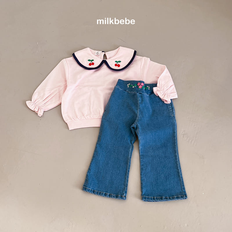 Milk Bebe - Korean Children Fashion - #toddlerclothing - Cherry Tee