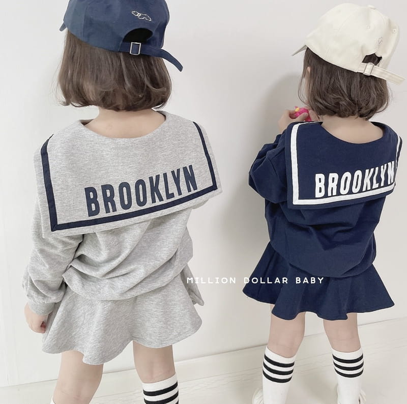 Million Dollar Baby - Korean Children Fashion - #stylishchildhood - Sailor Top Bottom Set - 4