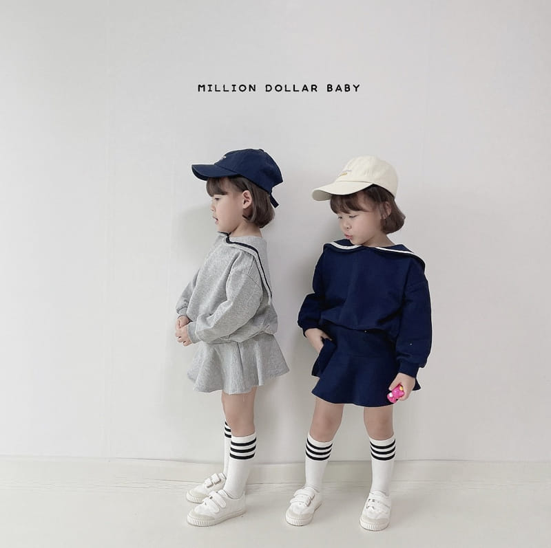 Million Dollar Baby - Korean Children Fashion - #discoveringself - Sailor Top Bottom Set - 7