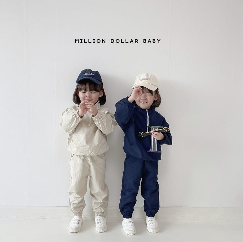 Million Dollar Baby - Korean Children Fashion - #fashionkids - New York Anorak Pants Set - 9