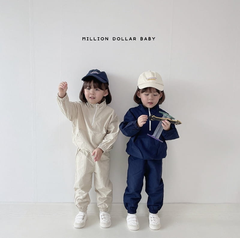 Million Dollar Baby - Korean Children Fashion - #kidzfashiontrend - New York Anorak Pants Set - 12