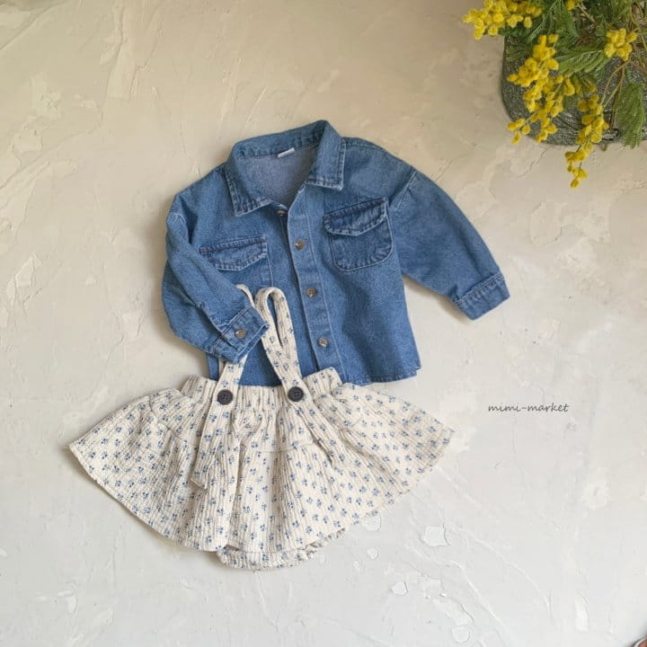 Mimi Market - Korean Baby Fashion - #onlinebabyshop - Miu Denim Shirt - 4