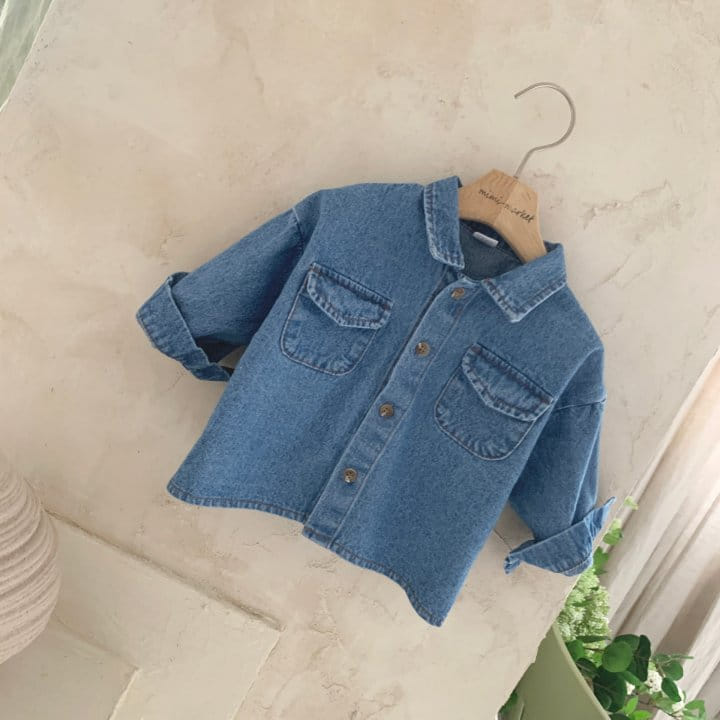 Mimi Market - Korean Baby Fashion - #babyboutique - Miu Denim Shirt - 5