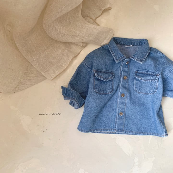 Mimi Market - Korean Baby Fashion - #babyclothing - Miu Denim Shirt - 7