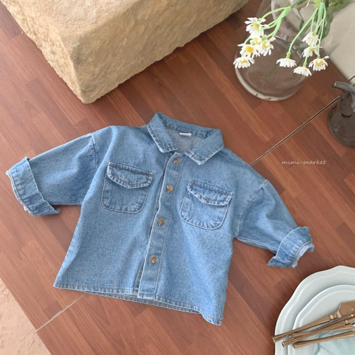 Mimi Market - Korean Baby Fashion - #babyfashion - Miu Denim Shirt - 8