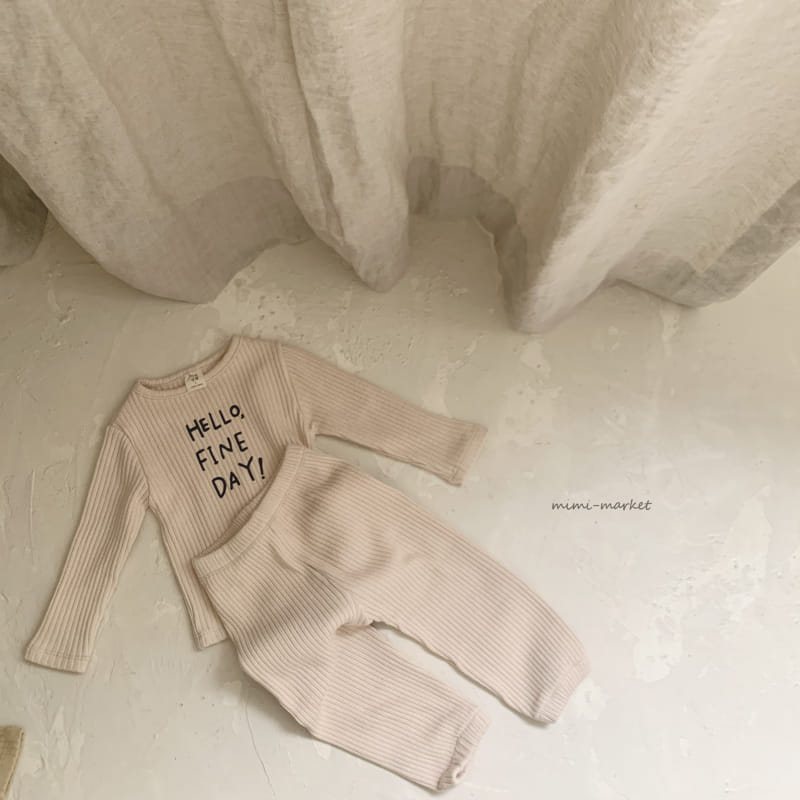 Mimi Market - Korean Baby Fashion - #babylifestyle - Hello  Top Bottom Set