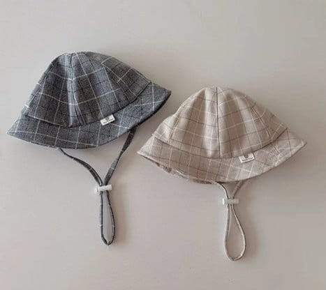 Miso - Korean Children Fashion - #kidzfashiontrend - Bebe Check Bucket Hat