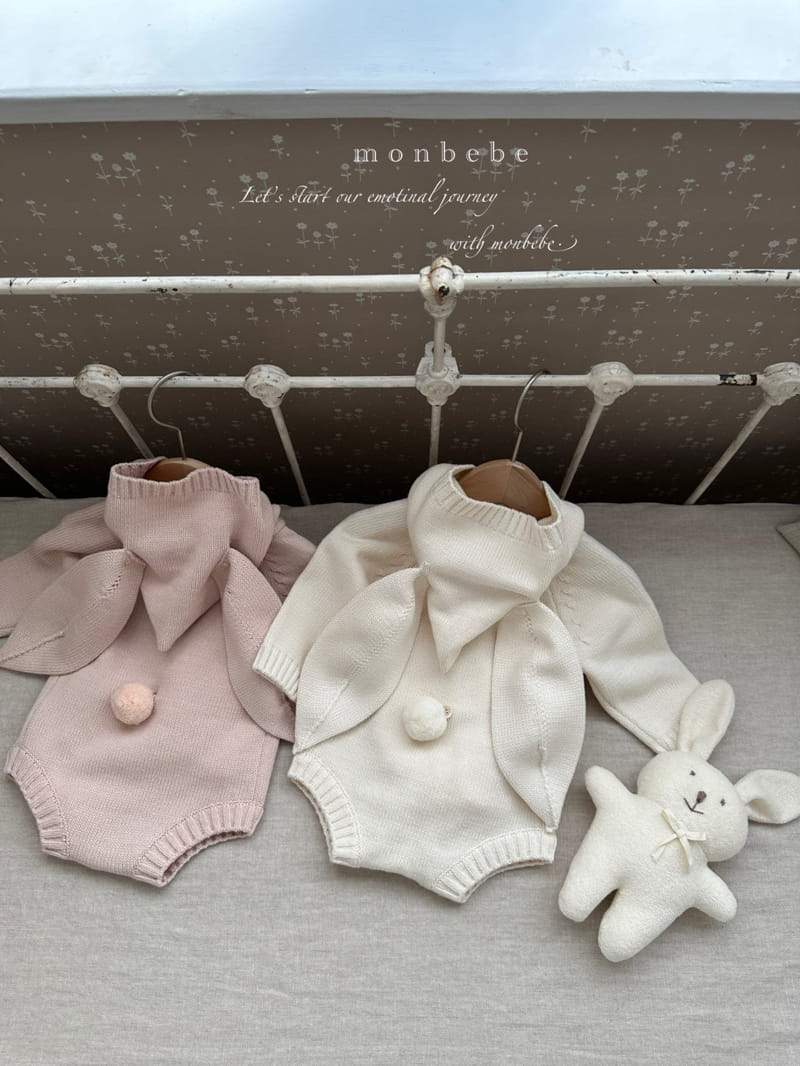 Monbebe - Korean Baby Fashion - #babyboutiqueclothing - S Knit Barnie Bodysuit - 5