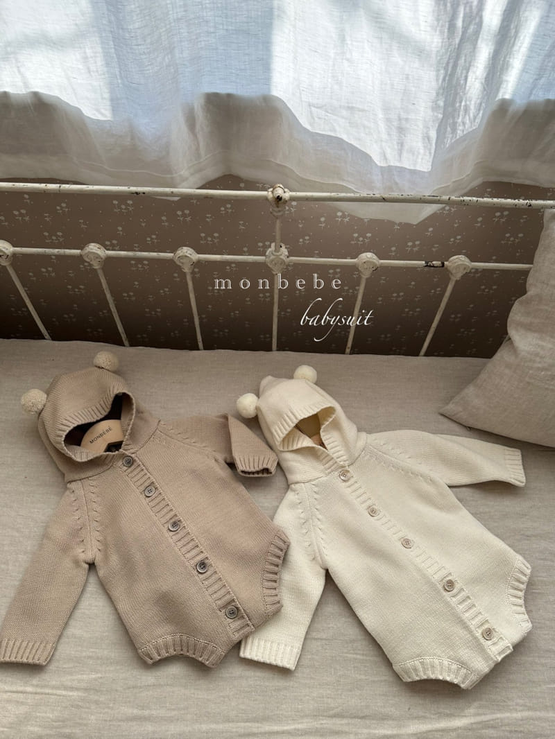 Monbebe - Korean Baby Fashion - #babyclothing - S Knit Bear Bodysuit - 5