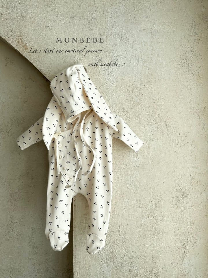 Monbebe - Korean Baby Fashion - #babyfever - Cherry Barnie Bodysuit - 5