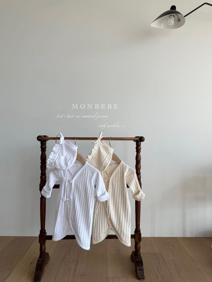 Monbebe - Korean Baby Fashion - #babyoninstagram - Jacquard Benet Bodysuit 0~3m - 5