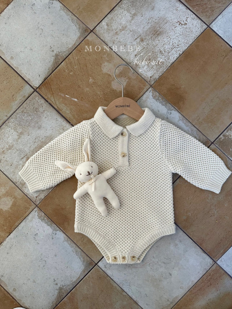 Monbebe - Korean Baby Fashion - #babyoninstagram - Roran Collar Bodysuit - 2