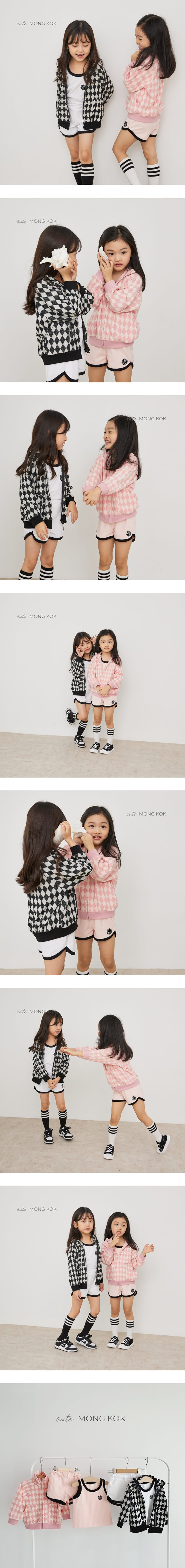 Mong Kok - Korean Children Fashion - #kidsshorts - Argyle Terry Jumper