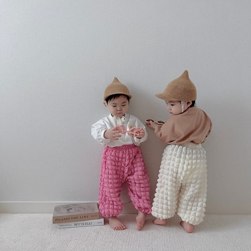 Moran - Korean Children Fashion - #minifashionista - Waffle Pants - 8