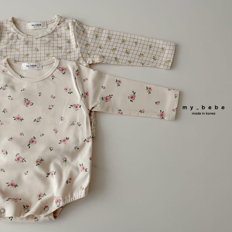 My Bebe - Korean Baby Fashion - #babyboutique - Hairband Bodysuit Set - 4