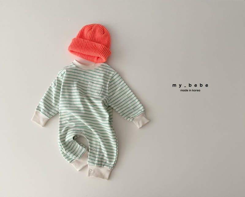 My Bebe - Korean Baby Fashion - #babyclothing - Spring Stripes Bodysuit - 9